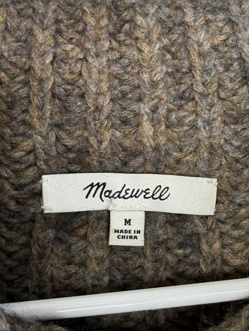 Madewell Women's Loretto Mock Neck Wool Blend Sweater Medium - Picture 2 of 4